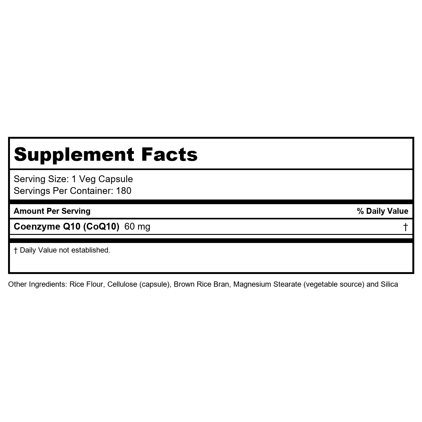 Now Foods CoQ10 60 mg 180 Veg Capsules -3154