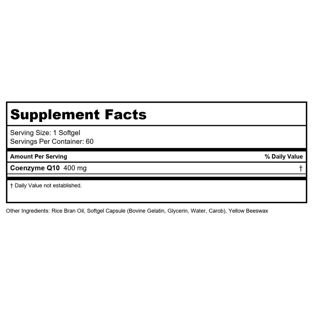 Now Foods CoQ10 400 mg 60 Gélules - 3198