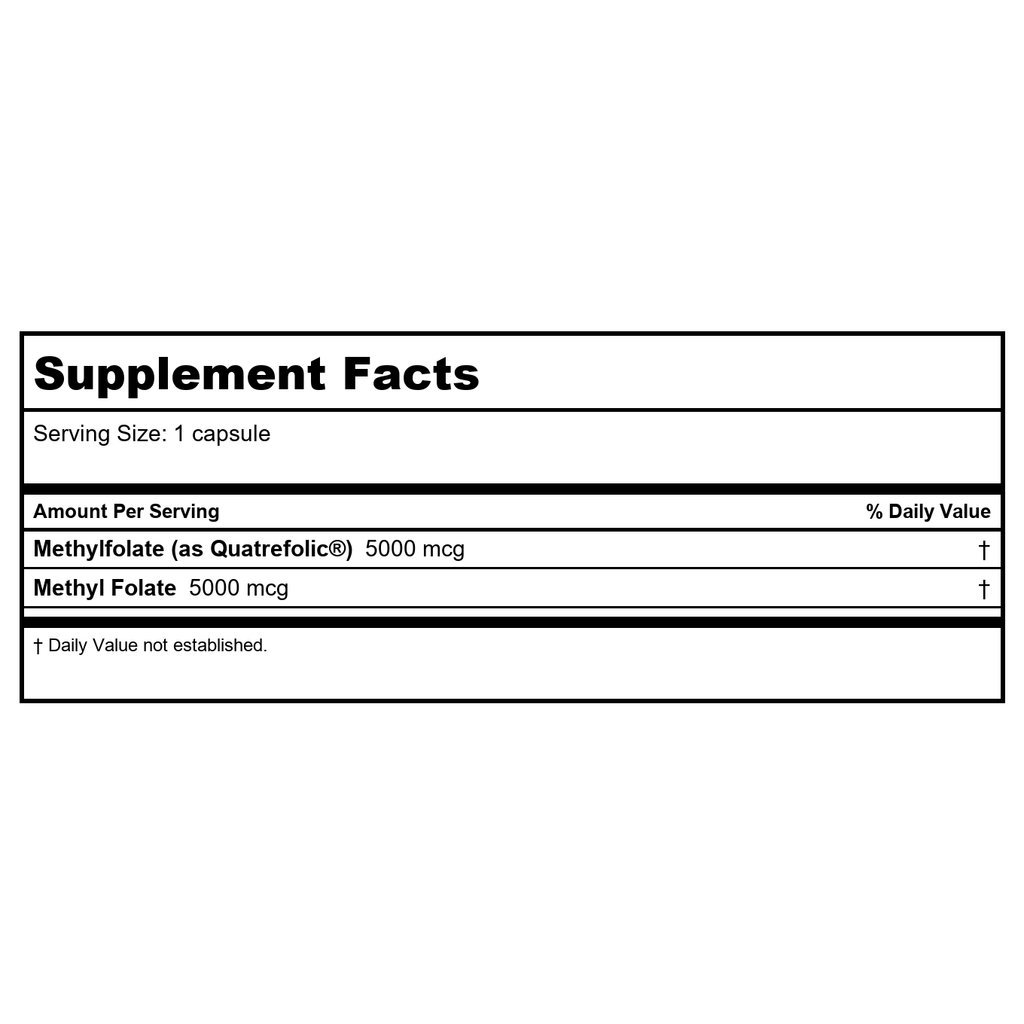 Now Foods Méthyl Folate 5000 mcg 50 Vcaps - 0502