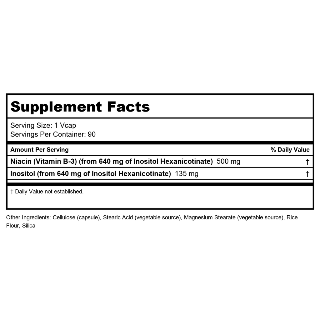 Now Foods Niacine sans rougeur 250 mg 90 Vcaps - 0483