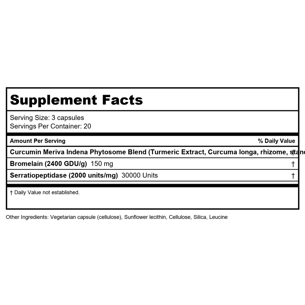 Vital Nutrients Phyto-Curcumine Plus Enzymes 60 Vcaps