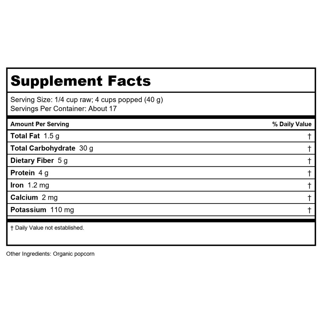 Now Real Food Popcorn Biologique 680g - 6306 - Paquet de 2