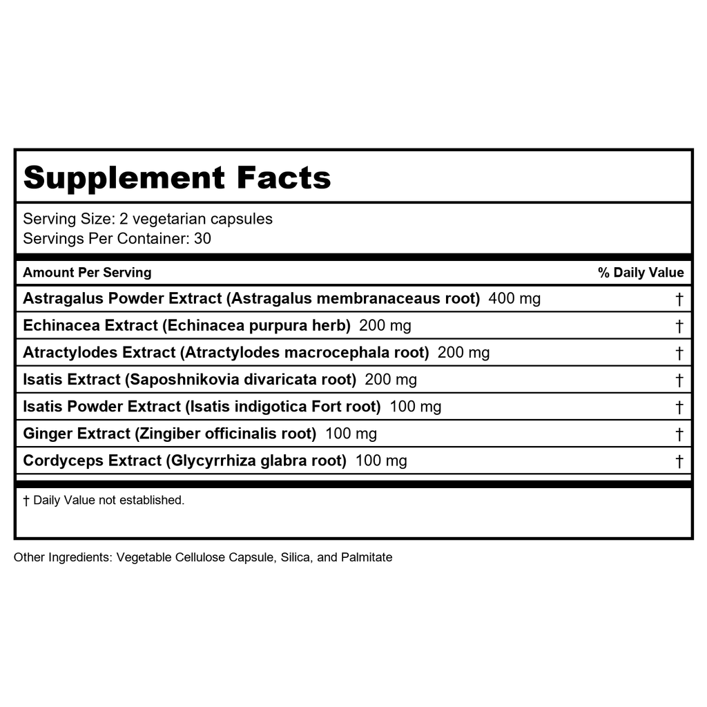 Vital Nutrients Soutien immunitaire 60 Vcaps