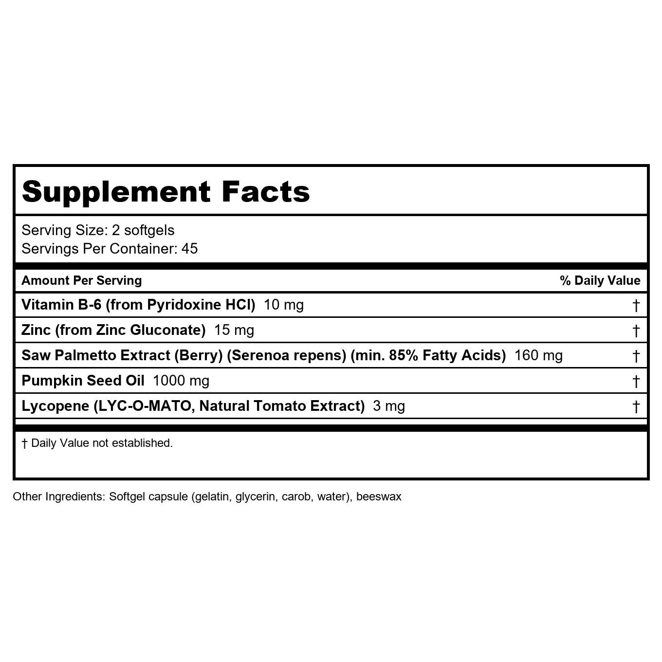 Now Foods Prostate Support 90 capsules molles - 3340