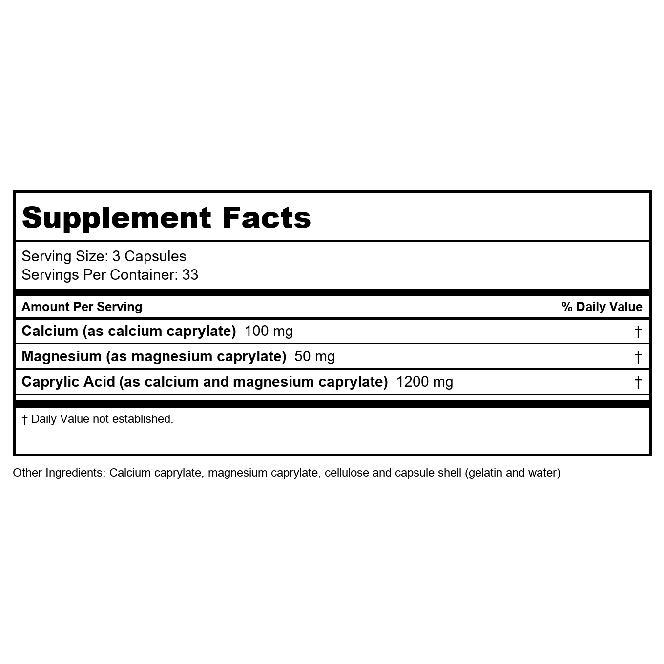 Biotics Research Caprin 100 gélules