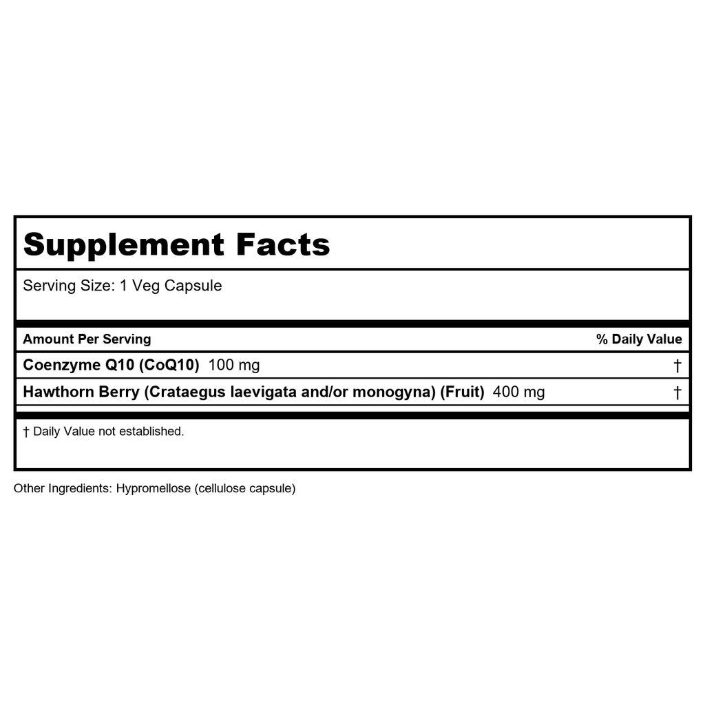 Now Foods CoQ10 100 mg avec baies d'aubépine 30 gélules végétales - 3210