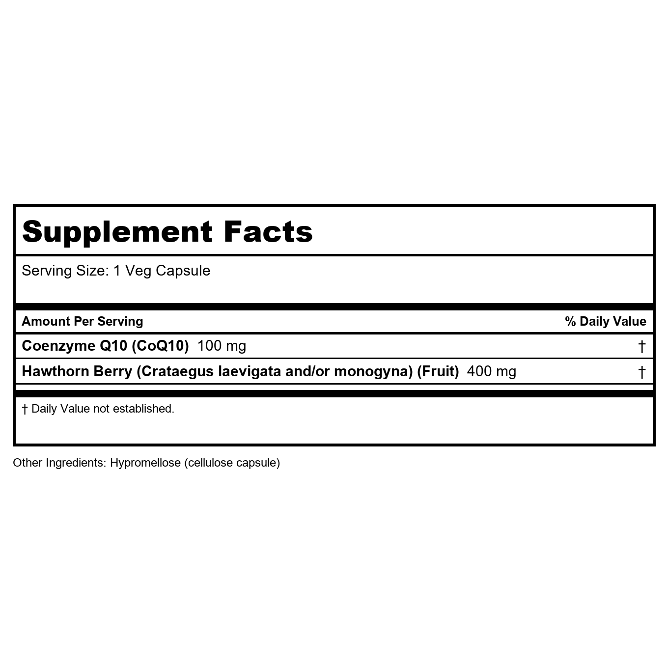 Now Foods CoQ10 100 mg avec baies d'aubépine 30 gélules végétales - 3210