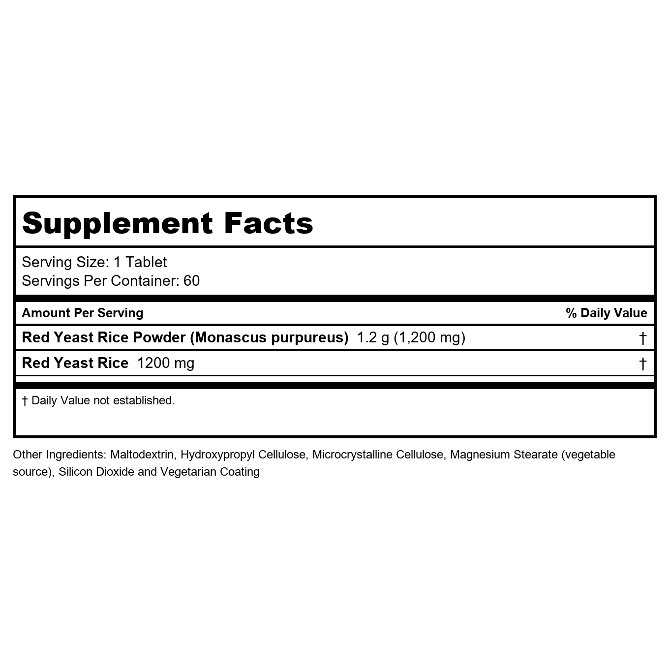Now Foods Riz Rouge Levure 1200 mg 60 Comprimés - 3504
