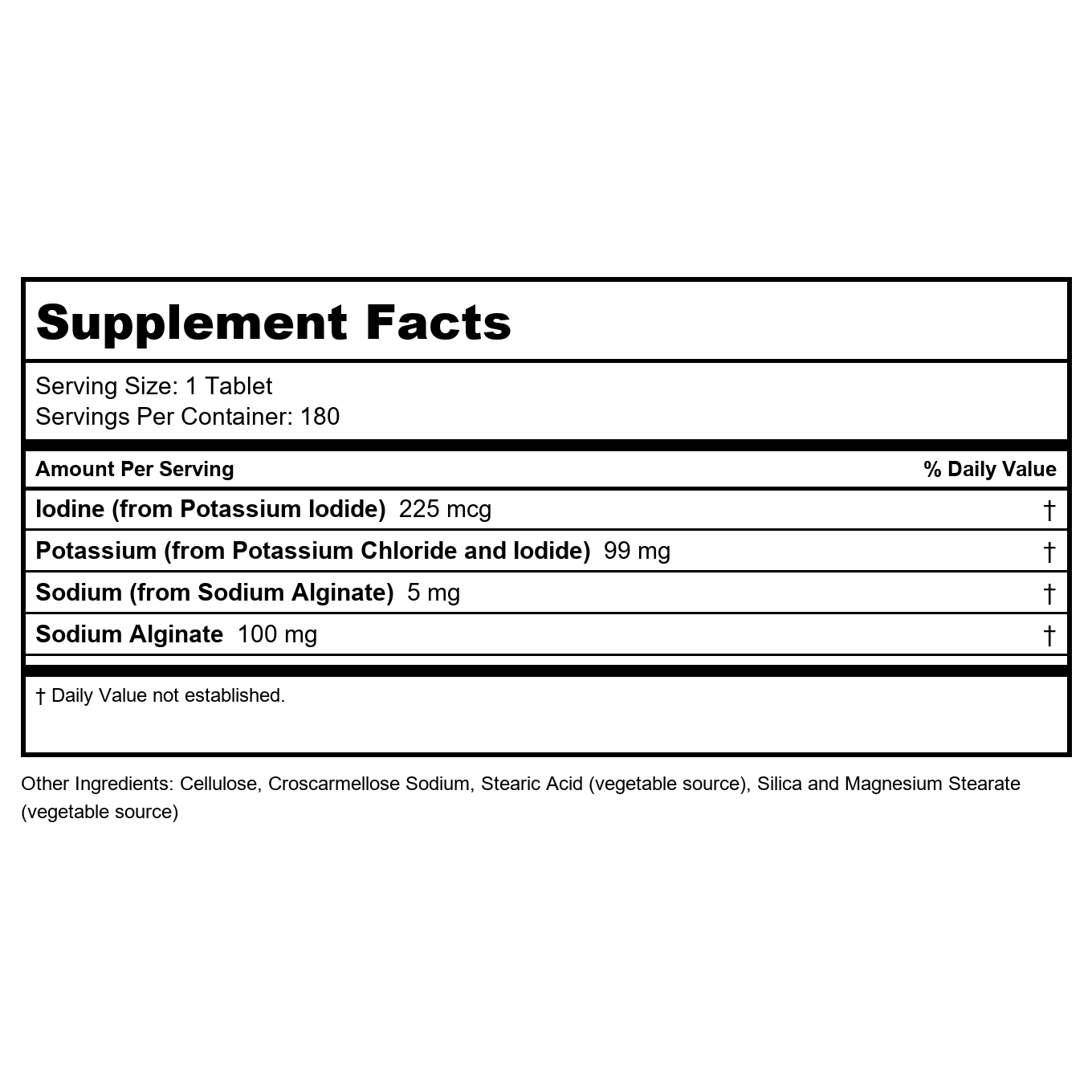 Now Foods Potassium plus Iodine 180 comprimés - 1452 - 32 SUR WALMART