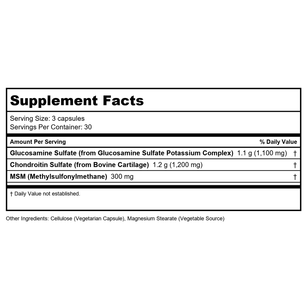Now Foods Glucosamine et Chondroïtine avec MSM 90 gélules végétales - 3170