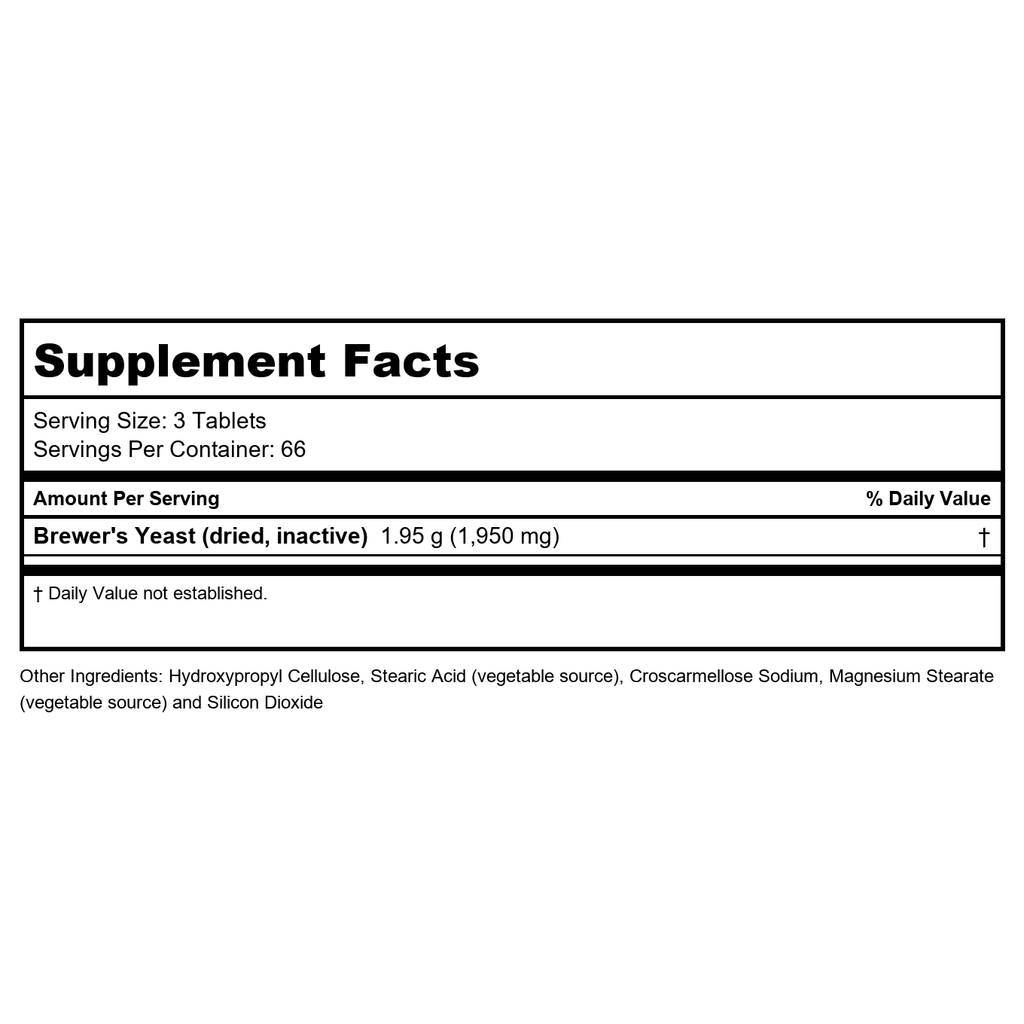 Now Foods Levure de bière 650 mg 200 comprimés - 2410