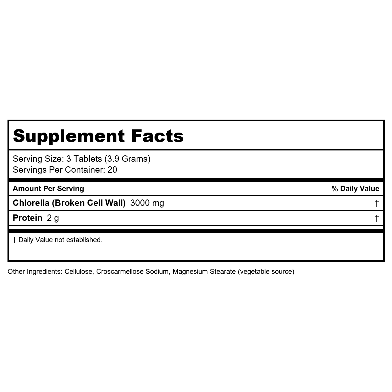 Now Foods Chlorella 1000 mg 60 Comprimés - 2630