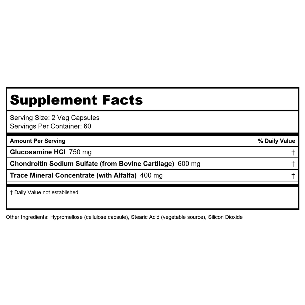 Now Foods Glucosamine & Chondroïtine avec Oligo-Éléments 120 Vcaps - 3228
