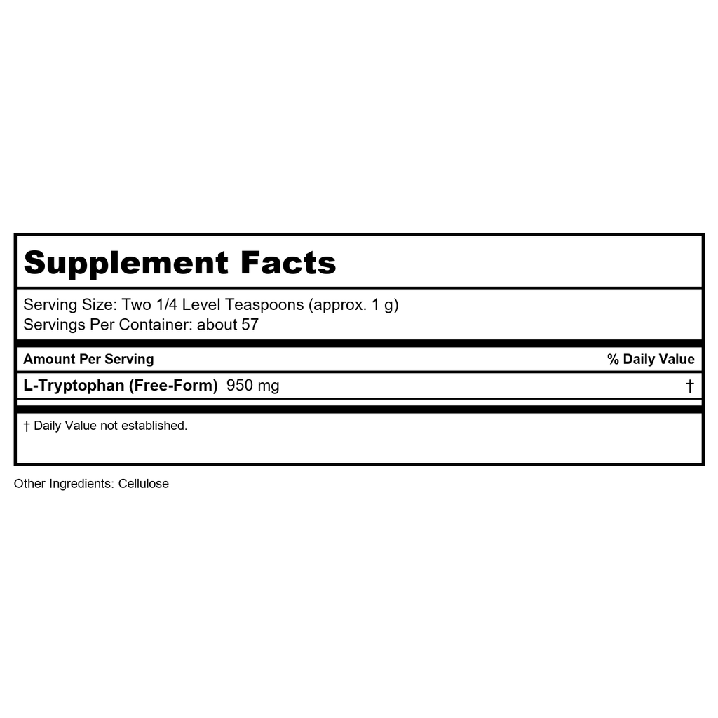 Now Foods L-Tryptophane en Poudre 57 g - 0263