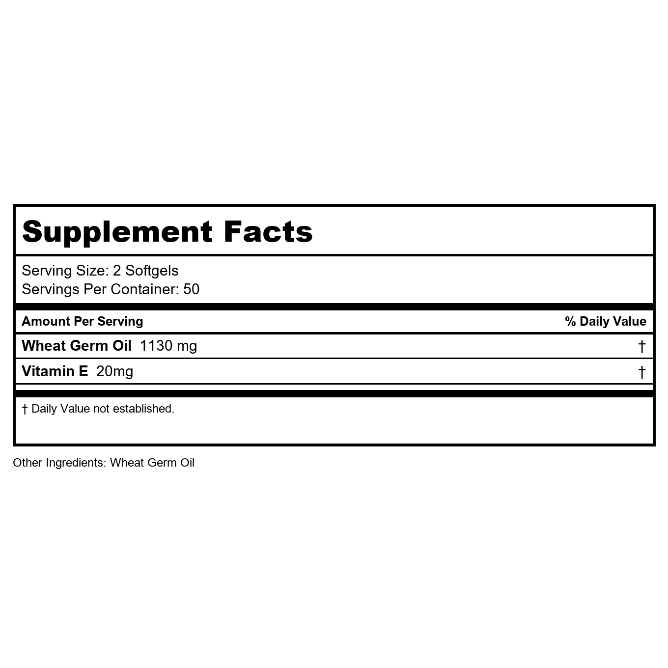 Now Foods Wheat Germ Oil 100 Softgels - 1870