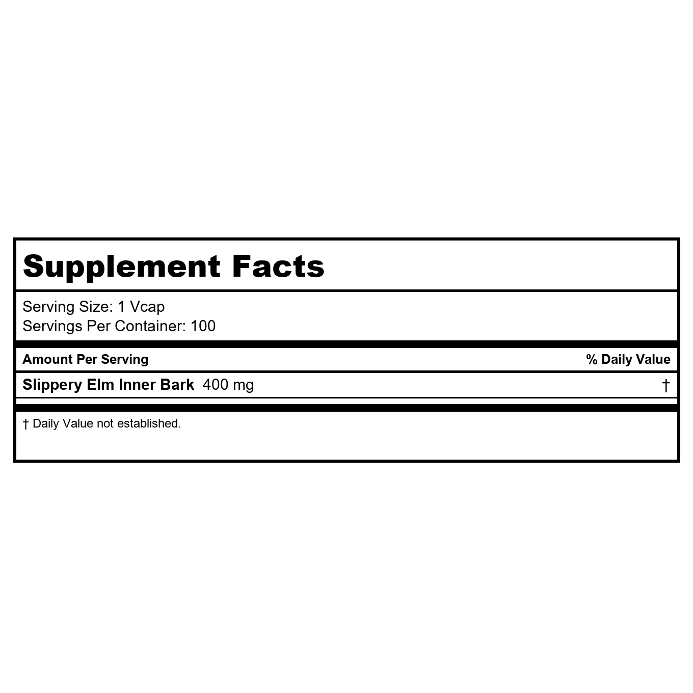 Now Foods Orme Rouge 400 mg 100 Vcaps - 4750