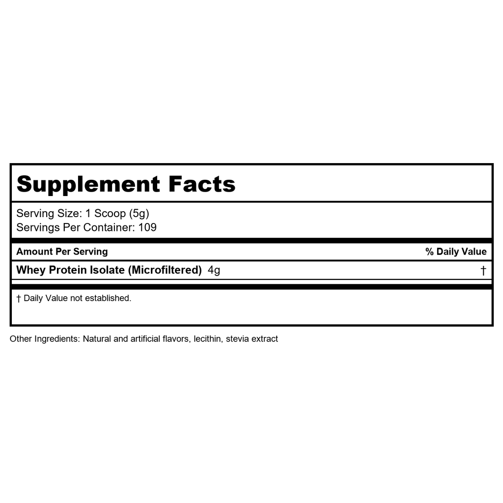 Now Sports Isolat de Protéines de Lactosérum en Poudre Non Aromatisée 1,2 Livres - 2172