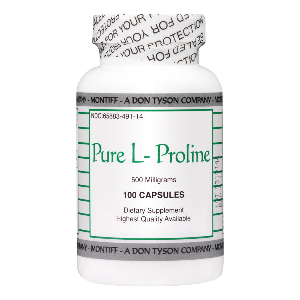Montiff L-Proline Pure 500mg 100 Gélules