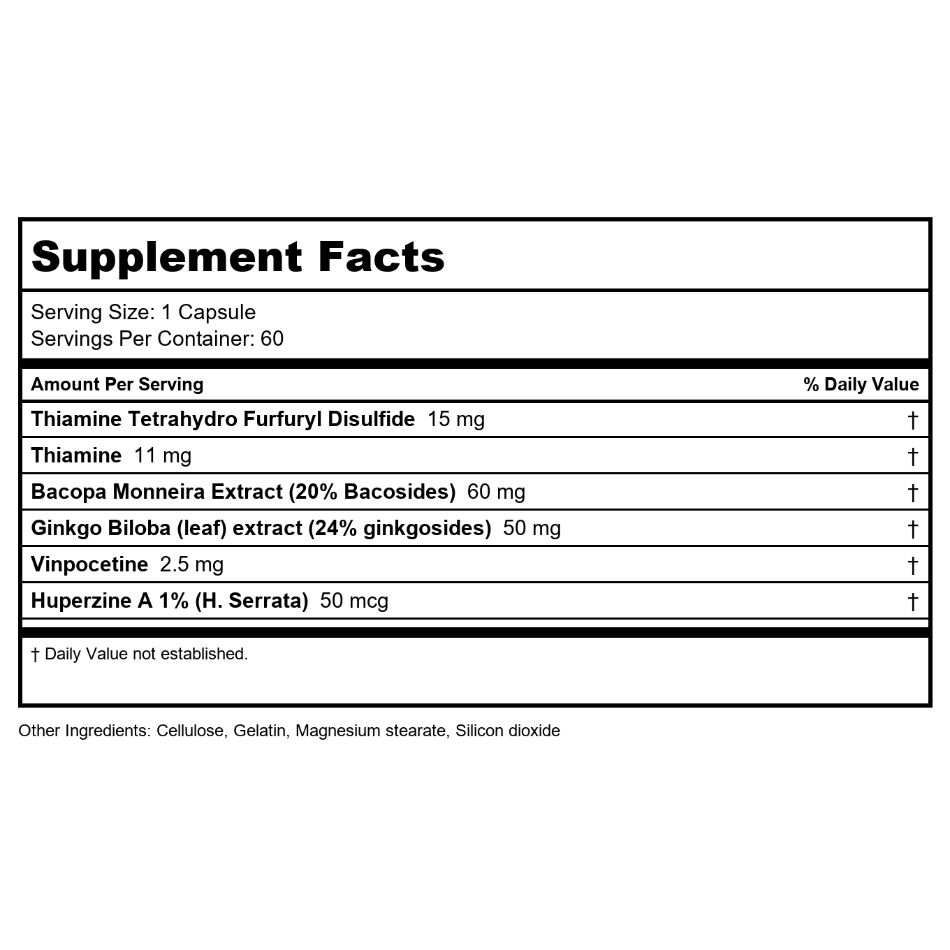 Ecological Formulations Synaptin 60 Gélules