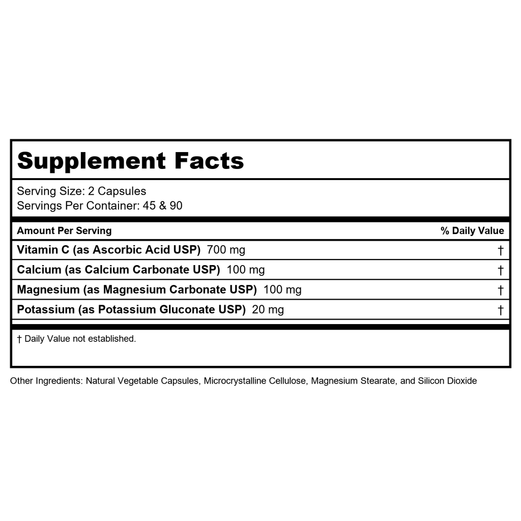 Ortho Molecular C tamponnée gélules 180 unités