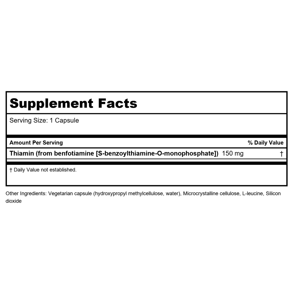 Klaire Labs Benfotiamine 60 Vcaps