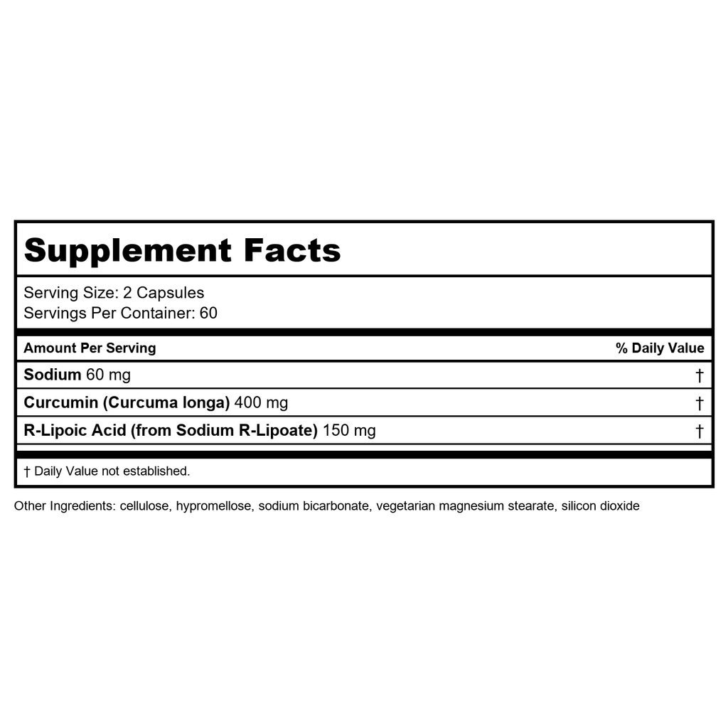 Geronova Research R-Plus Curcumine 120 Vcaps