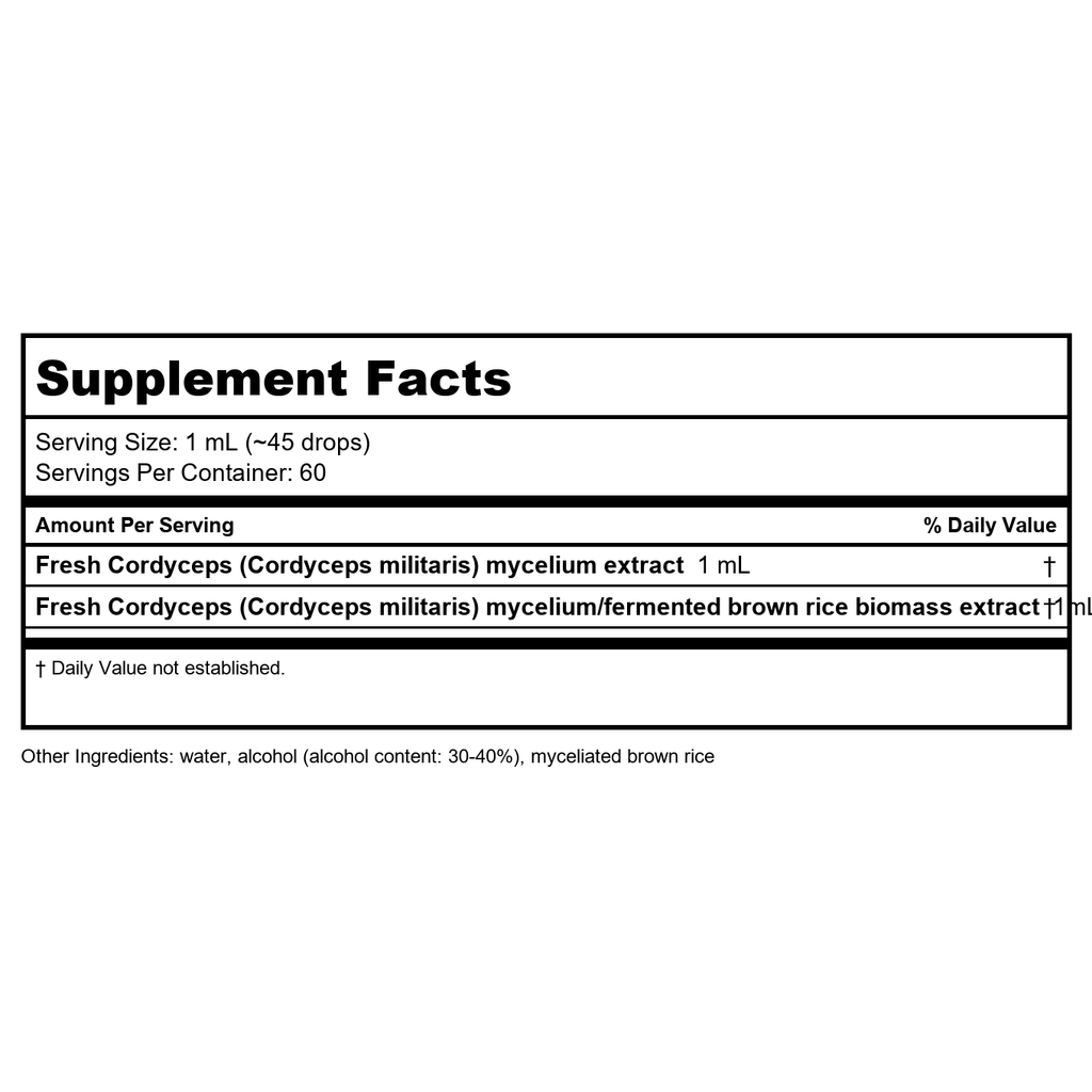 Extrait de Cordyceps Host Defense 59 ml
