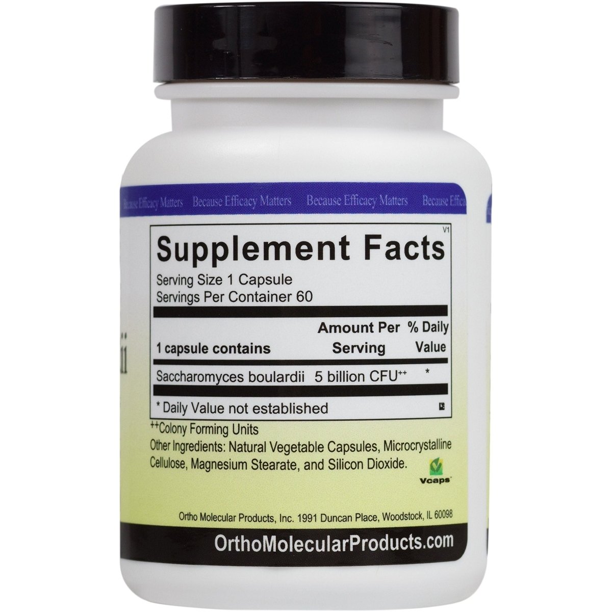 Ortho Molecular Saccharomyces Boulardii 60 gélules