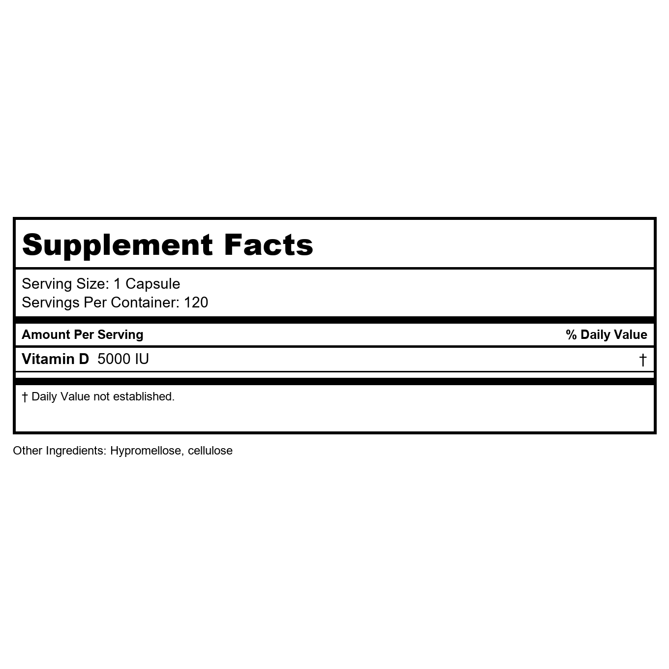 Pharmax Vitamine D 5000 UI 120 Vcaps