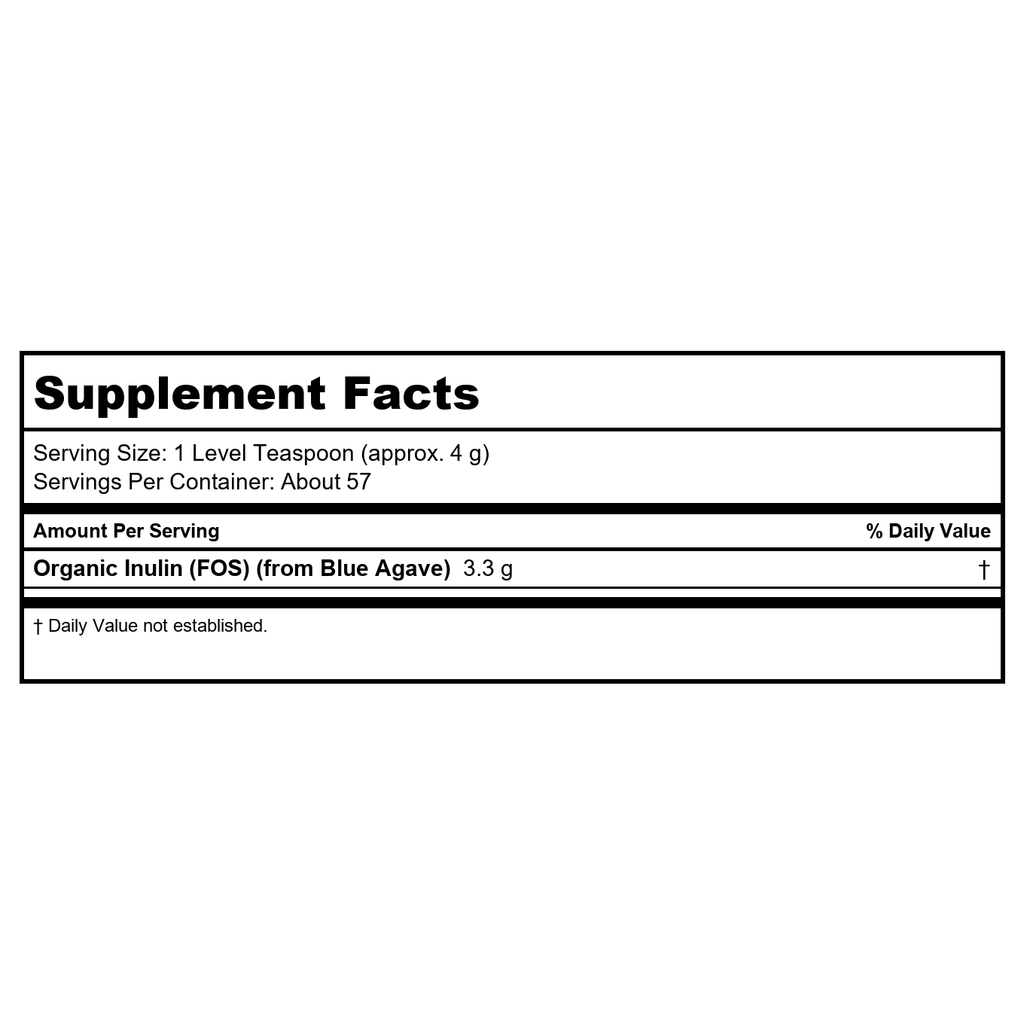 Now Foods Inulin Prebiotic Pure Powder Organic 8oz - 2944 - 3 Pack