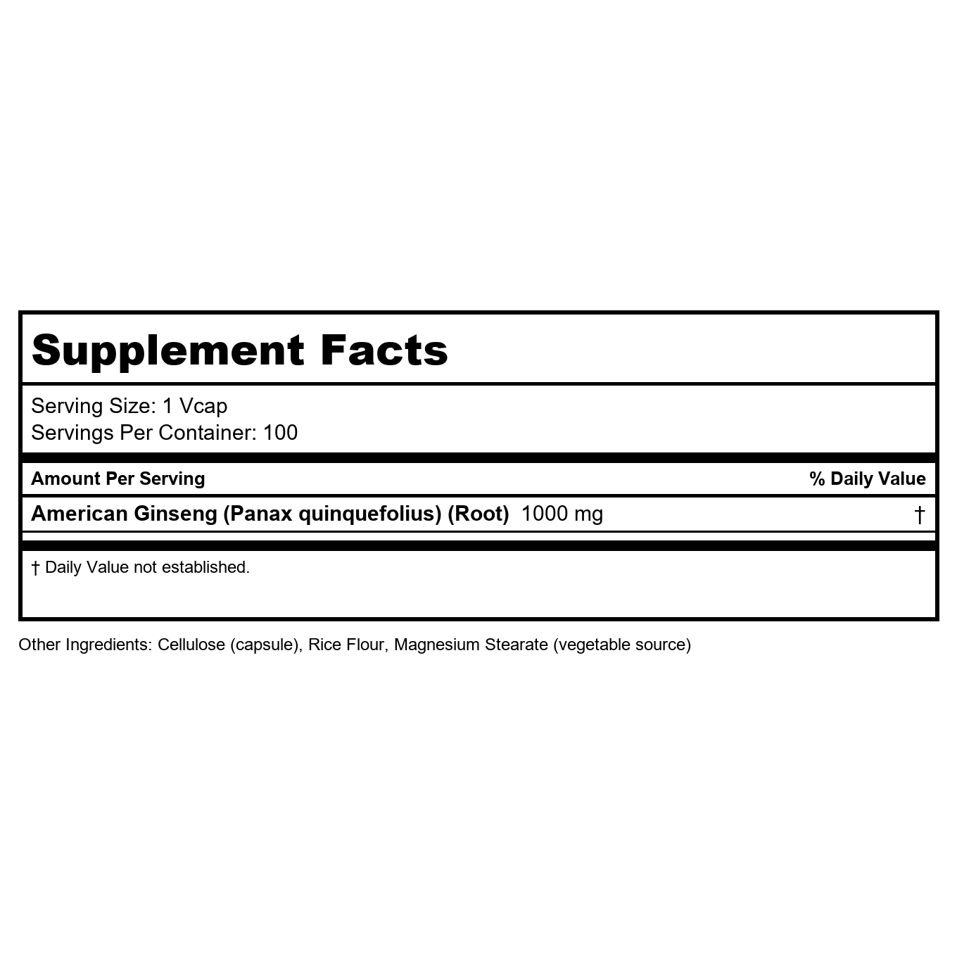 Now Foods American Ginseng 500 mg 100 Vcaps - 4004 - 2 Pack