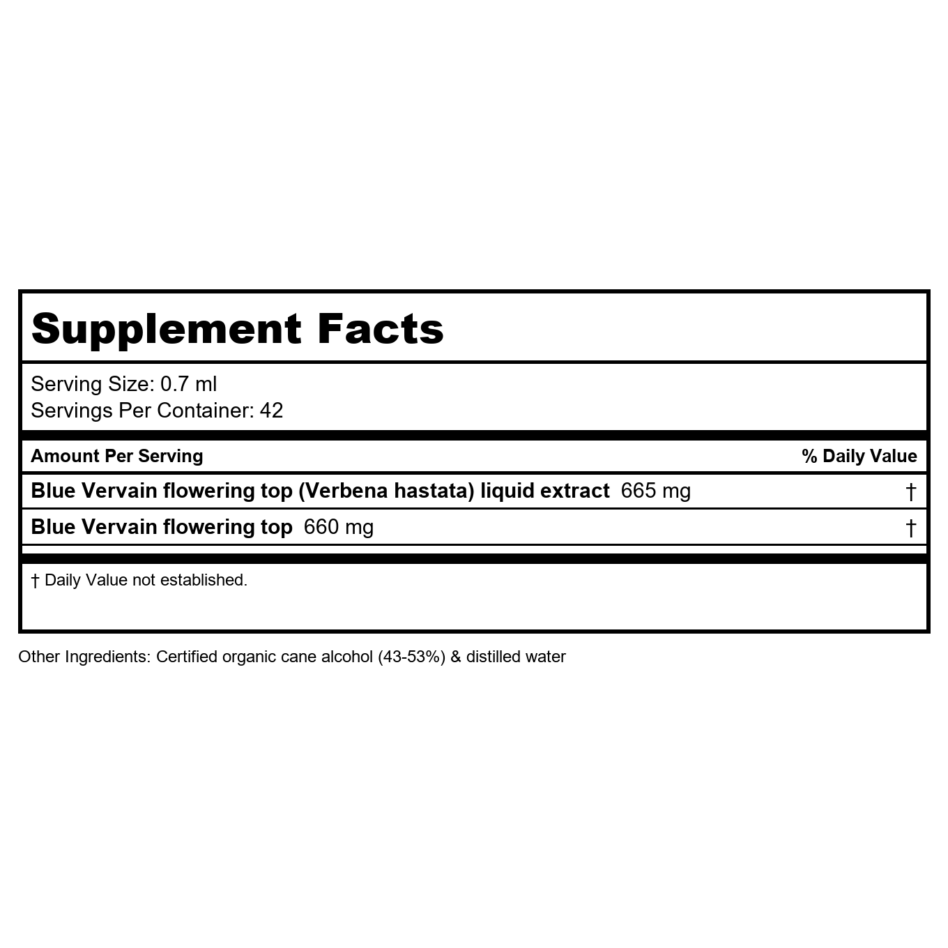 Herb Pharm Verveine bleue 30ml