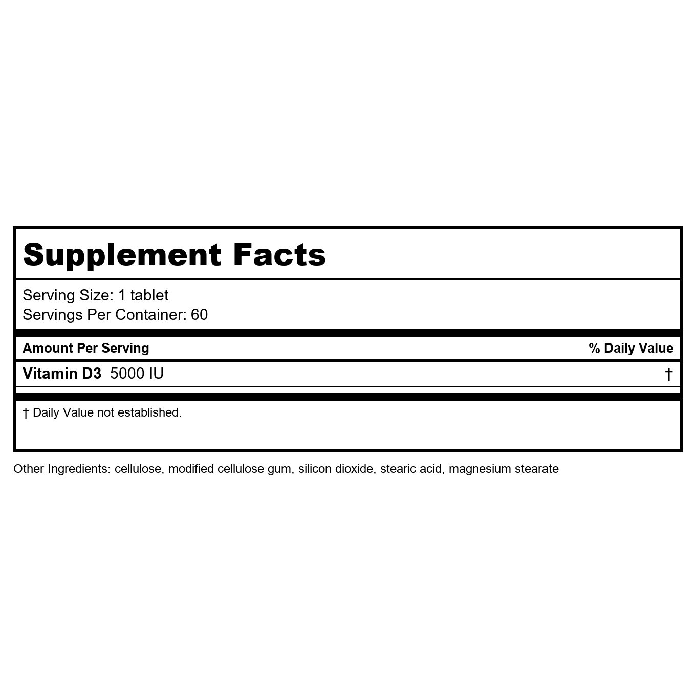 Anabolic Laboratories D3 Clinique 60 Comprimés Végétaux