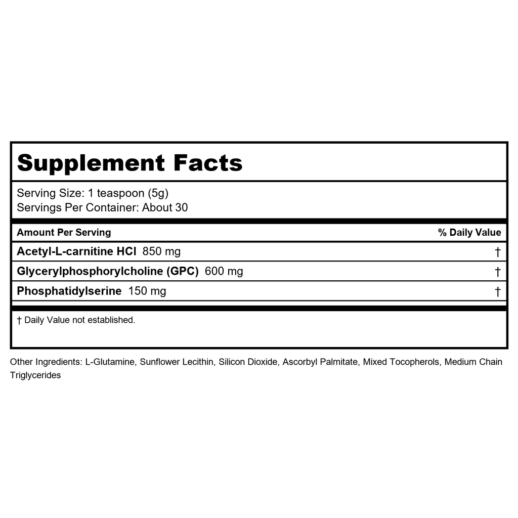 Vital Nutrients Vital Brain Poudre 150 grammes