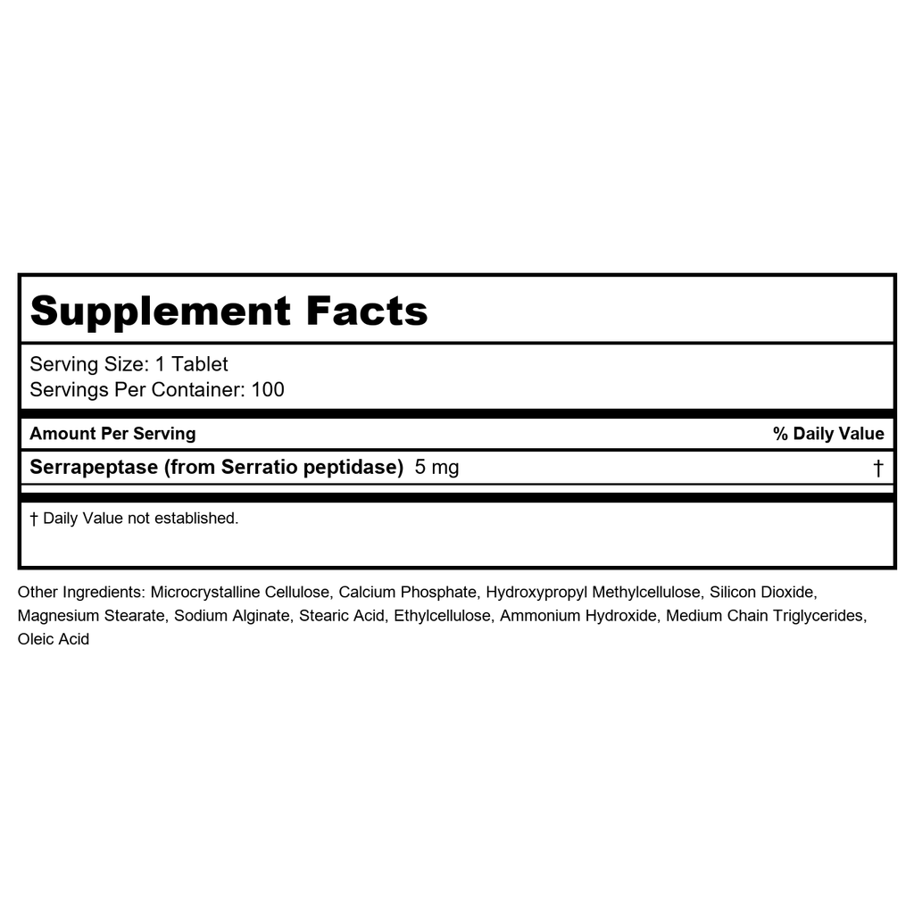 Cardiovascular Research Serraflazyme 100 comprimés - Lot de 4