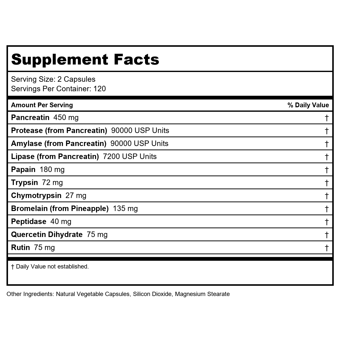 Ortho Molecular Vascuzyme 240 gélules