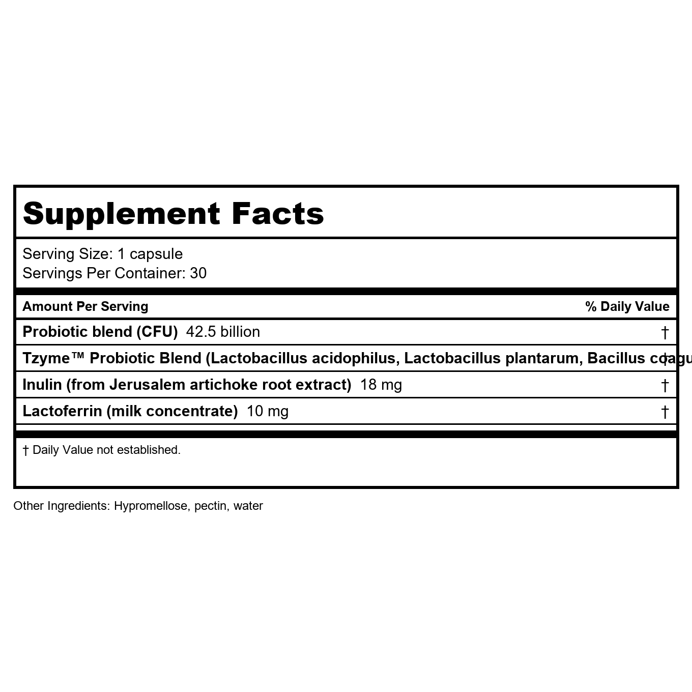 Transformation Enzymes Probiotic 42.5 30 Gélules