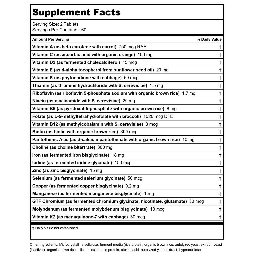Innate Response Bébé & Moi Multivitamine 120 Comprimés