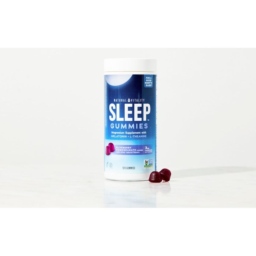 Natural Vitality Calm Sommeil Gummies Myrtille Grenade 120 unités