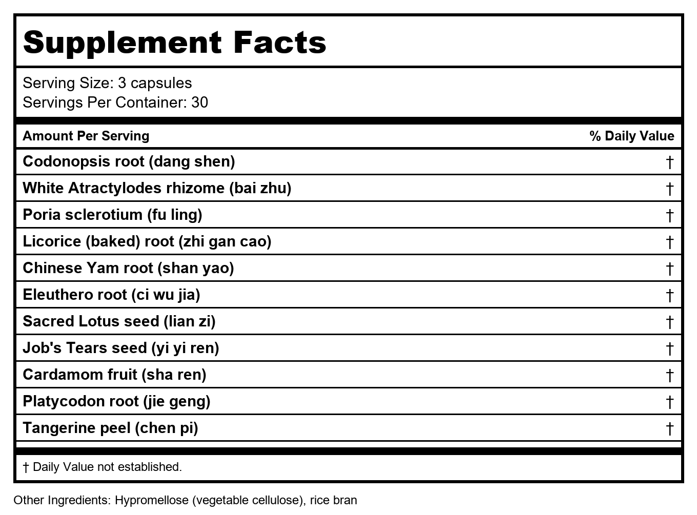 Problèmes de santé Shen Ling 90 Comprimés