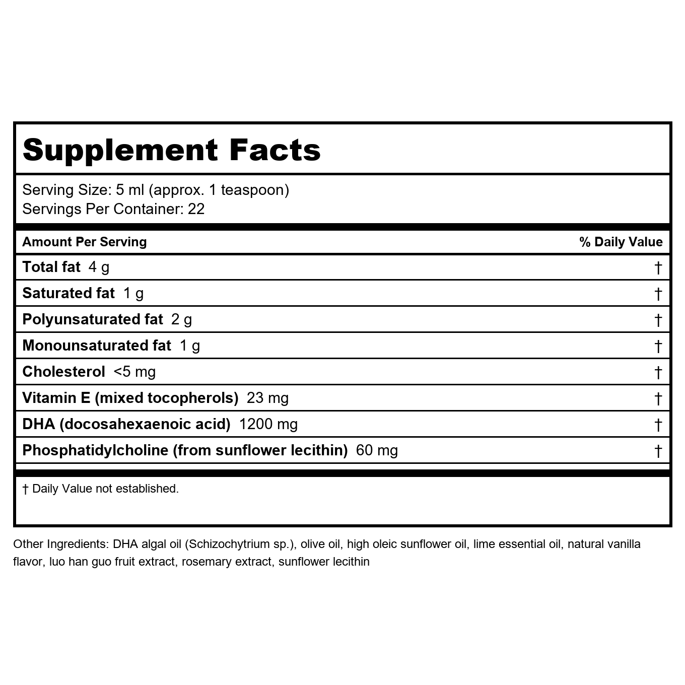 Apex Energetics Brain-E DHA 1200 TG 90 Gélules - K114