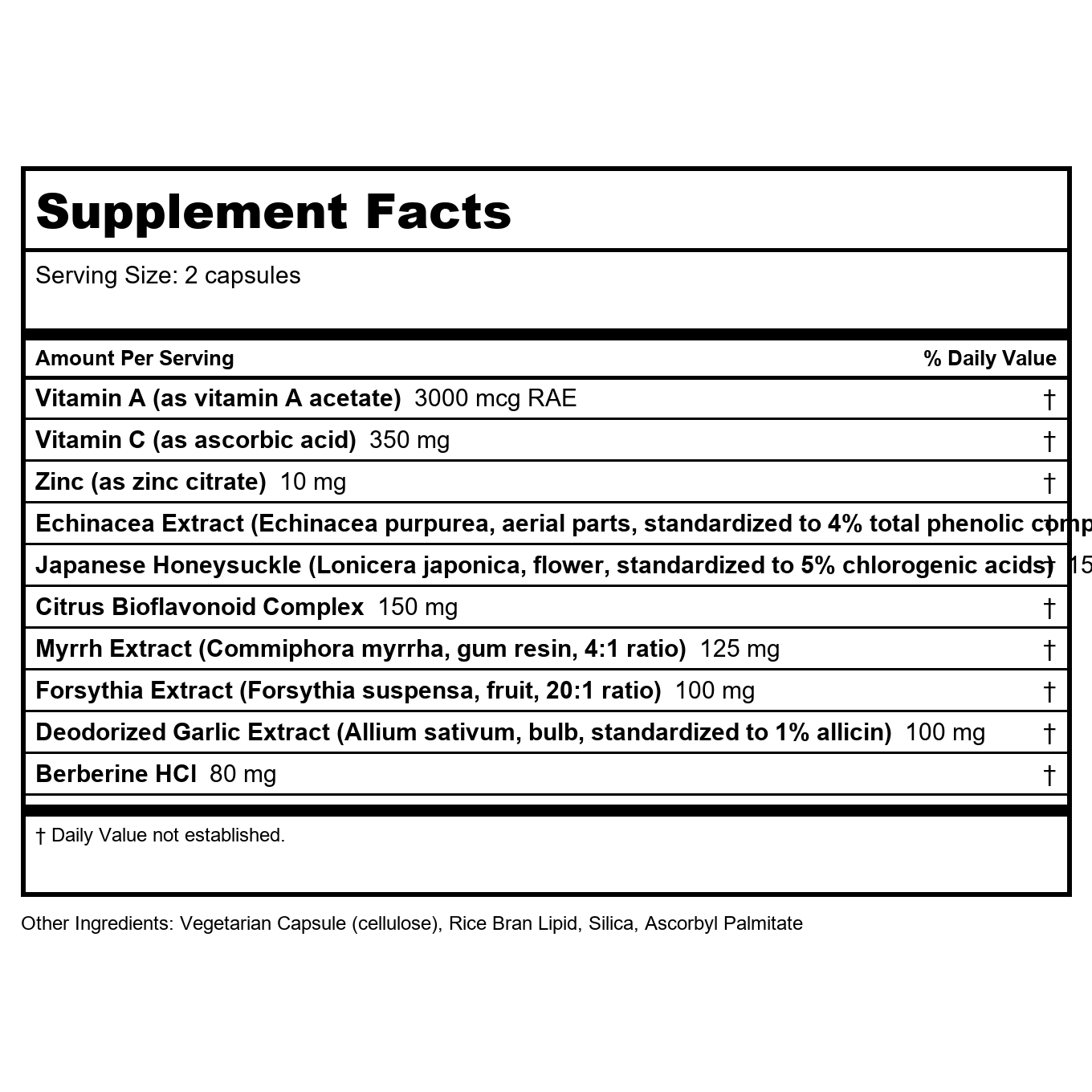 Vital Nutrients Herbal Biotic 60 gélules végétales