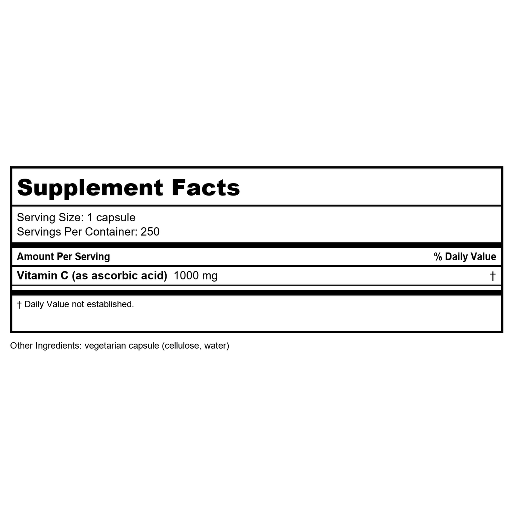 Capsules d'Acide Ascorbique Pure Encapsulations 250 Capsules