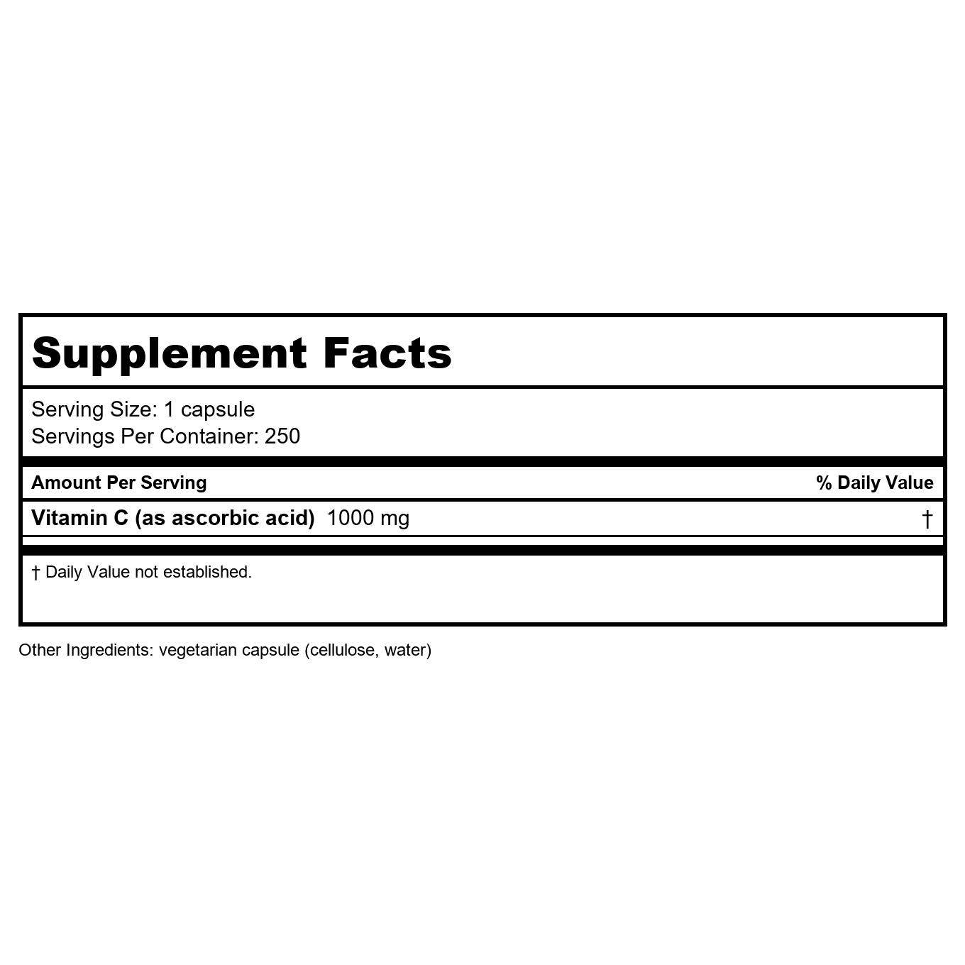 Capsules d'Acide Ascorbique Pure Encapsulations 250 Capsules