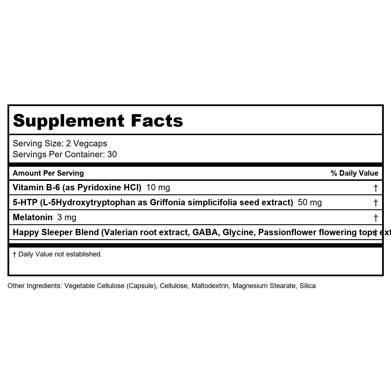 Natural Balance Happy Sleeper 60 Vcaps - PN