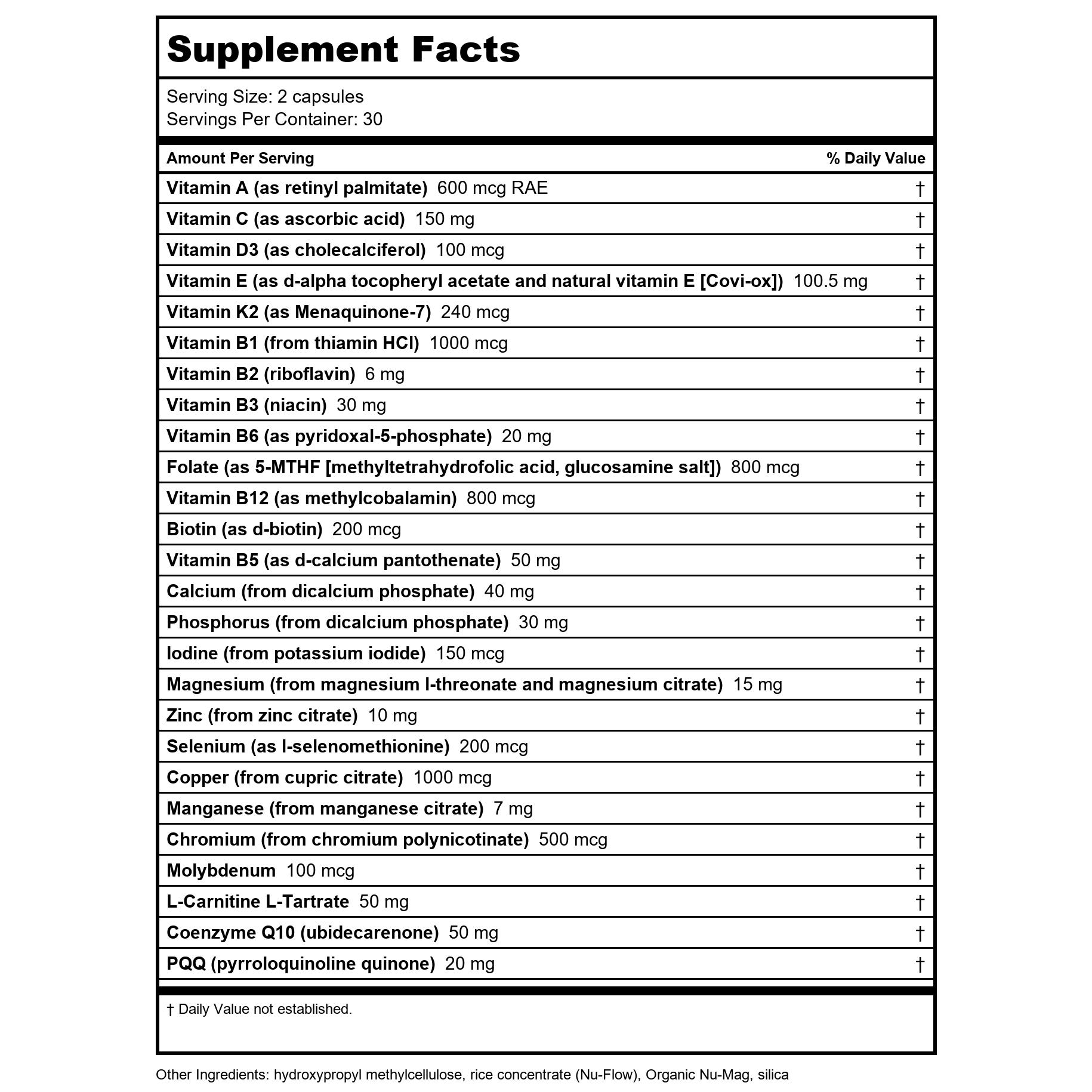 Formulations réparatrices CoQ10-175 60 Vcaps