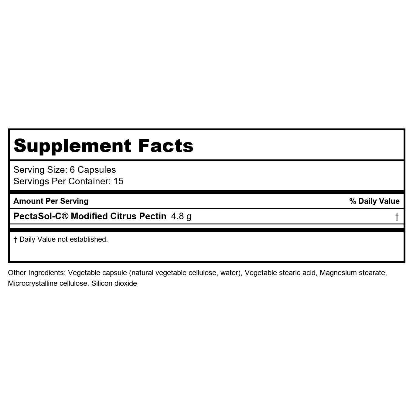 EcoNugenics PectaSol Pectine de Citron Modifiée 90 Gélules Végétales - EQ0031