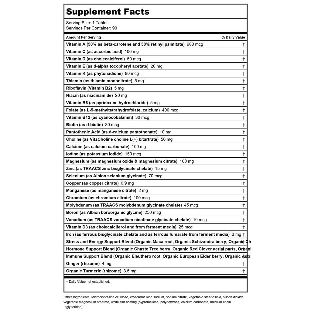 New Chapter Chaque Femme Multivitamines Quotidiennes 96 Vtabs