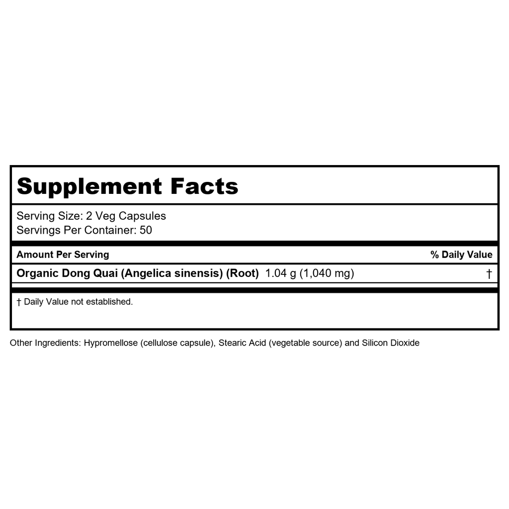 Now Foods Dong Quai 520 mg 100 Vcaps - 4655 - Lot de 2