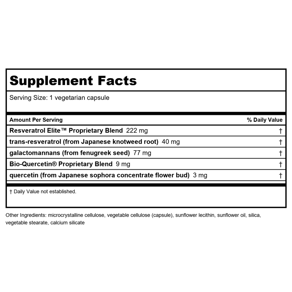 Life Extension Resvératrol Optimisé 60 gélules végétales - Lot de 2